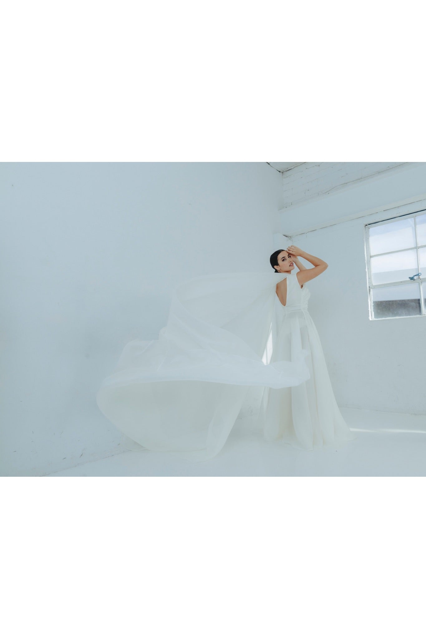 CIELO Convertible Silk Organza Wedding Gown