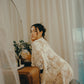 FIORE Floral Cotton Lace Gown