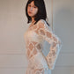 Vintage Handmade Crochet Gown