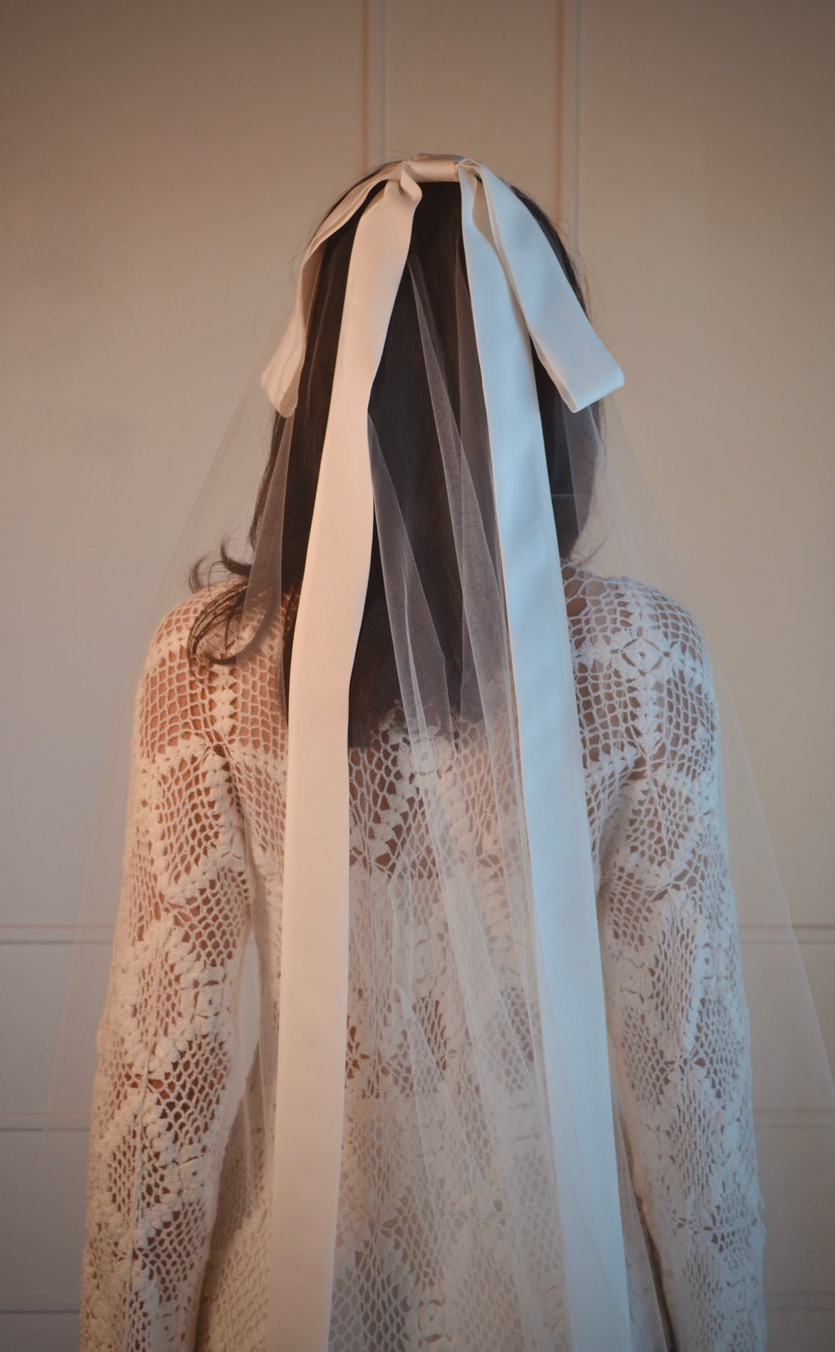 Silk and Tulle Ballet Length veil