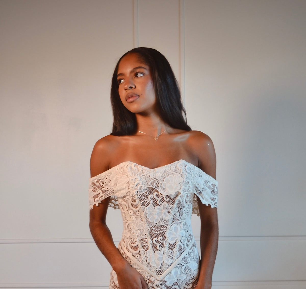 Tesoro Cotton Lace Rehearsal Dress