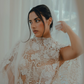FIORE Floral Cotton Lace Gown