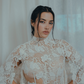 FIORE Floral Cotton Lace Gown