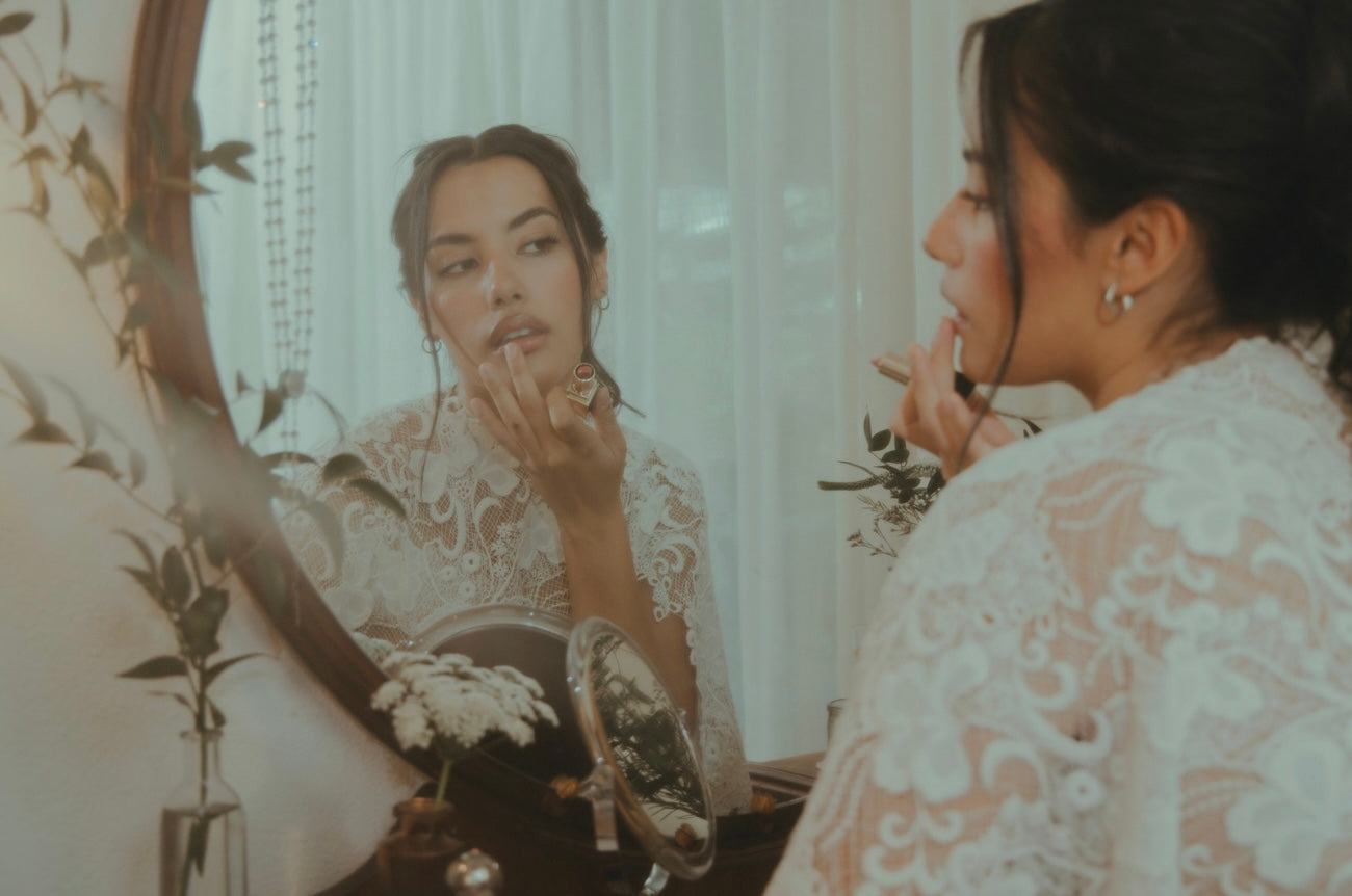 FIORE Floral Cotton Lace Gown