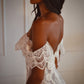 Alma Floor length off the shoulder dress