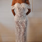Alma Floor length off the shoulder dress