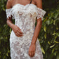 Alma Floor length off the shoulder dress