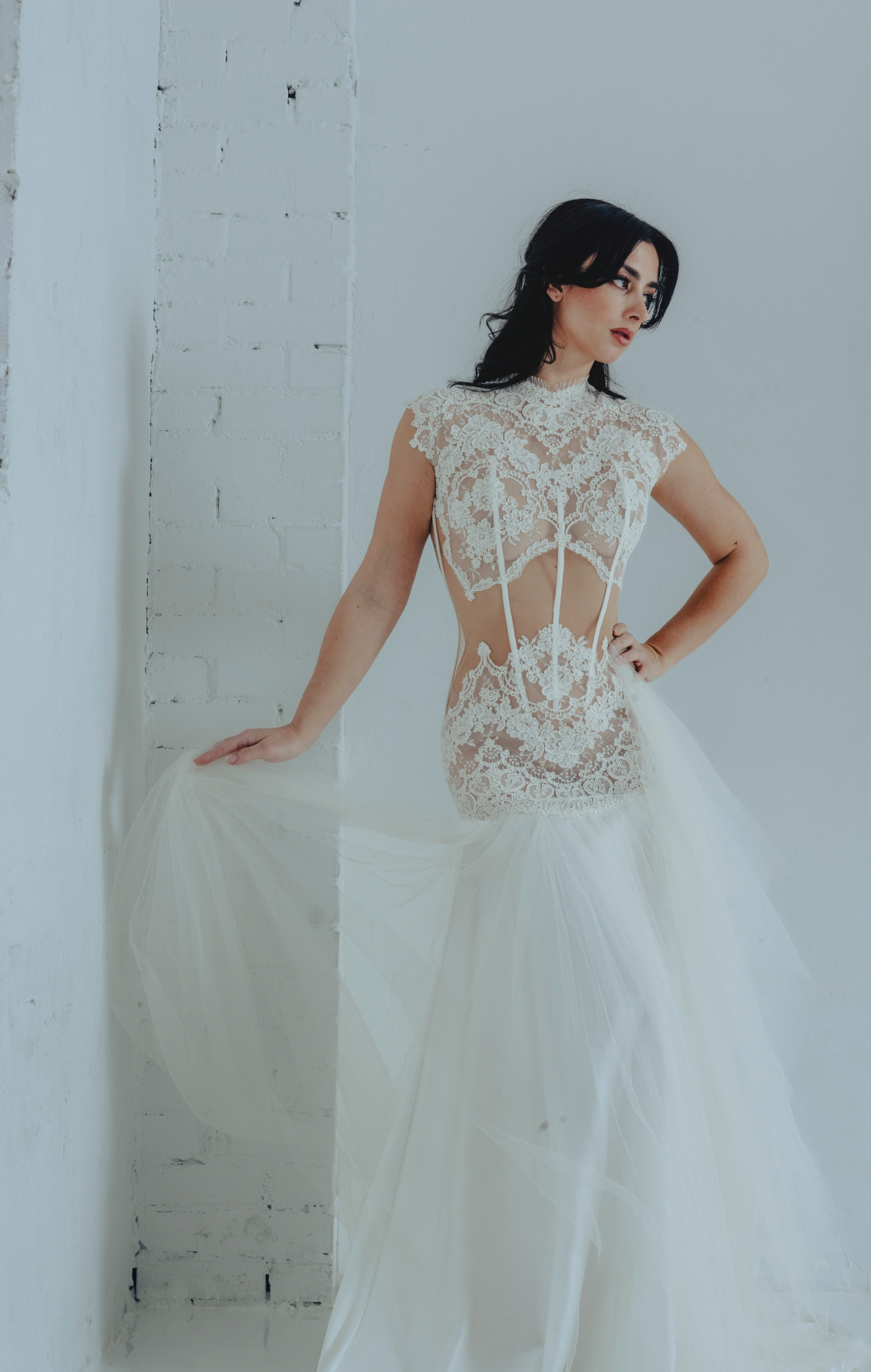 LUNA Alençon Lace Gown